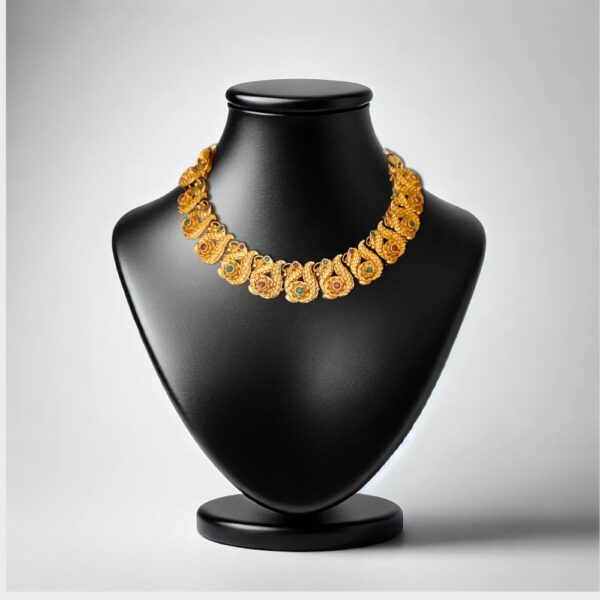 Antic Gold Plated Necklace Set-ANNK001- Jewelady (6)