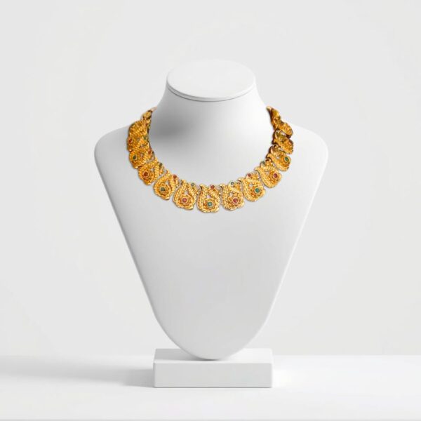 Antic Gold Plated Necklace Set-ANNK001- Jewelady (6)